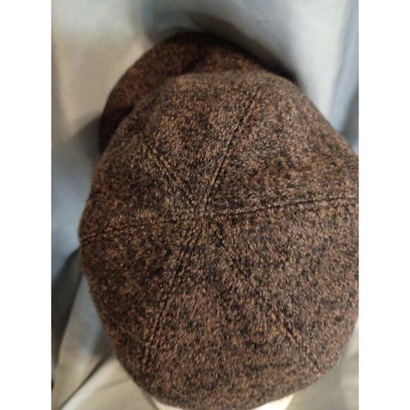 Helen Kaminski Hat 100% Wool With Vintage Brooch Brown main image 5